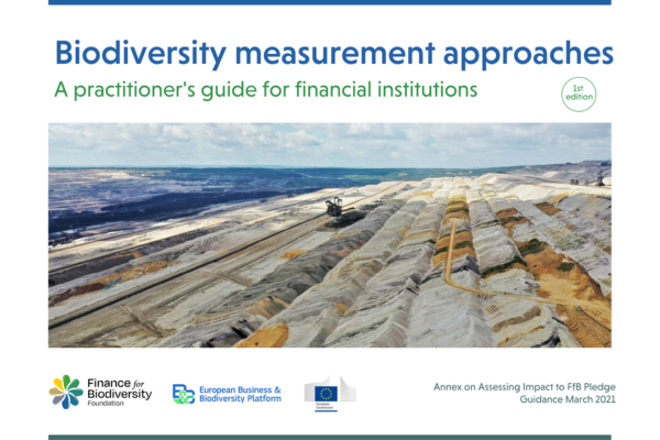 Publication: Guide on biodiversity measurement approaches