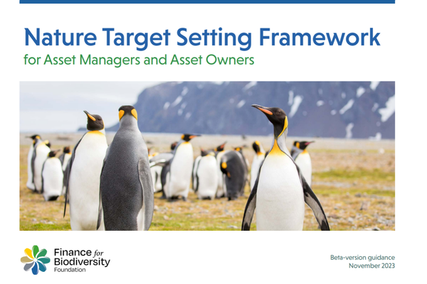 Launch of the landmark first edition: Nature Target Setting Framework