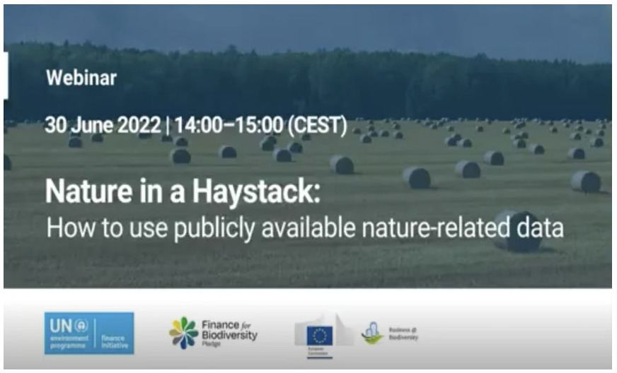 Webinar - Nature in a Haystack